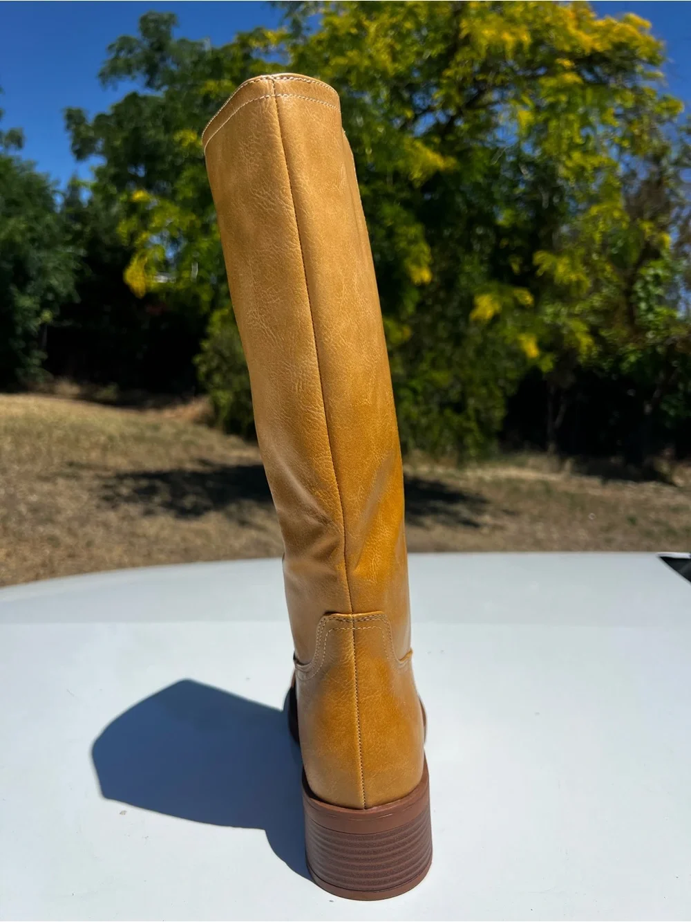 Women's Over-the-Knee Tan Boots — Sleek Everyday Riding Style